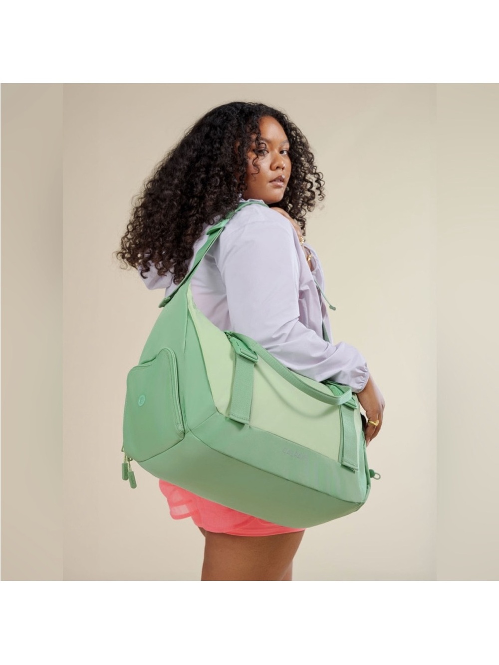 CALPAK Fit Gym Duffel in Sage Green